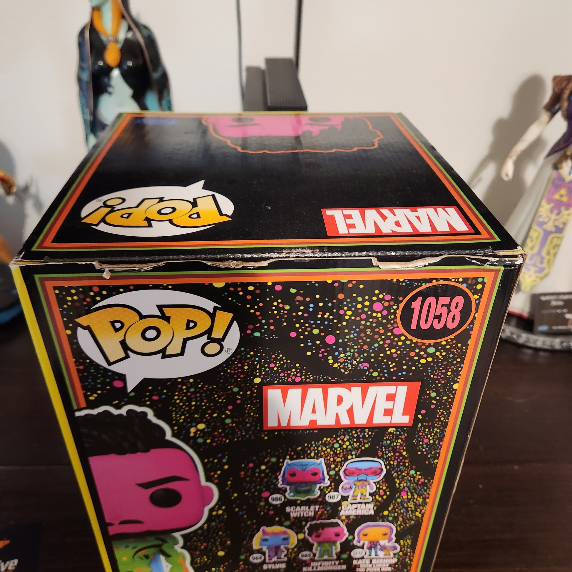 Funko PoP Marvel What If...? Infinity Killmonger 10 Inch Blacklight Funko