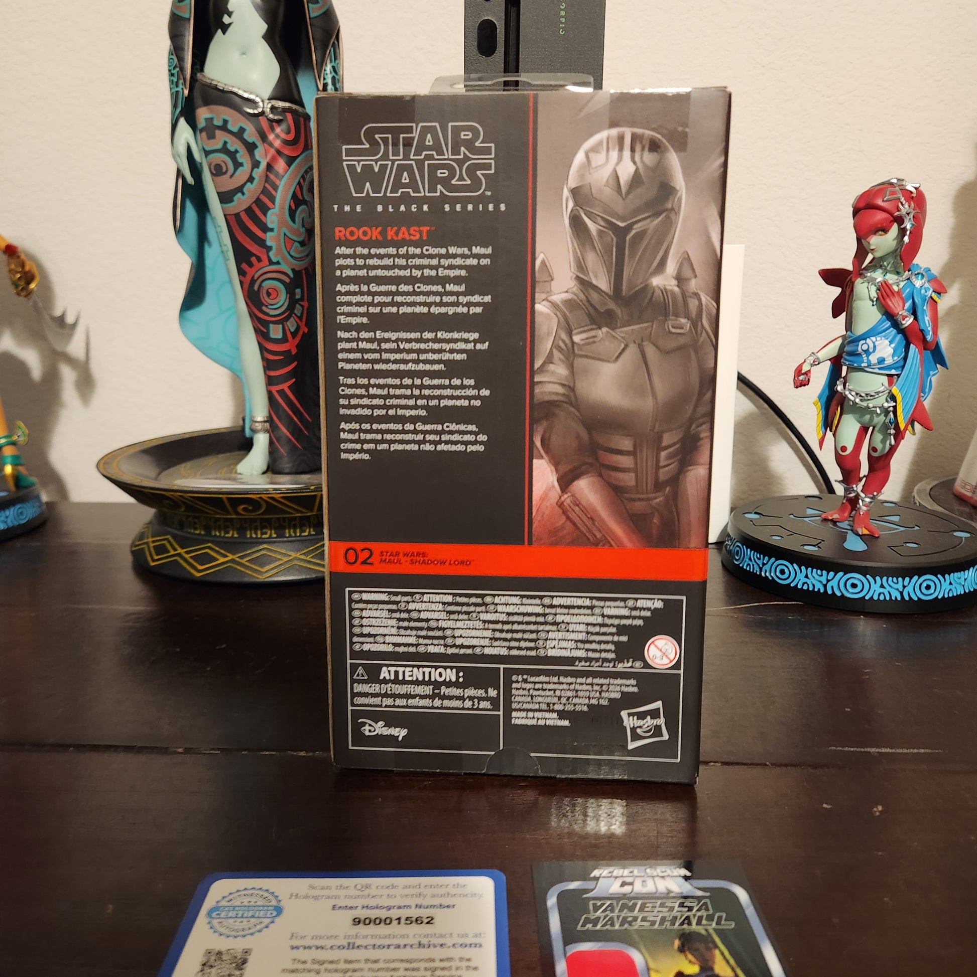 Star Wars: The Black Series Rook Kast 6-Inch Action Figure SIGNED by VANESSA MARSHALL (WN) Hasbro