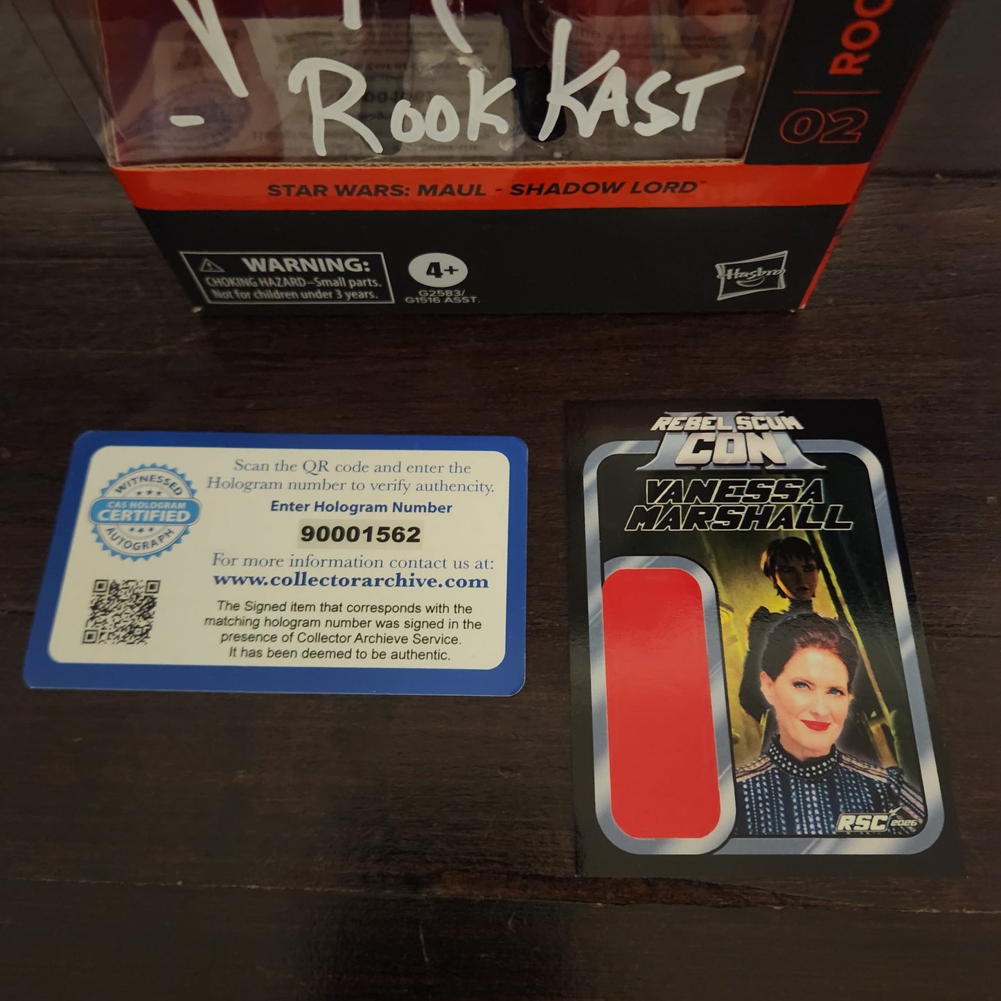 Star Wars: The Black Series Rook Kast 6-Inch Action Figure SIGNED by VANESSA MARSHALL (WN) Hasbro