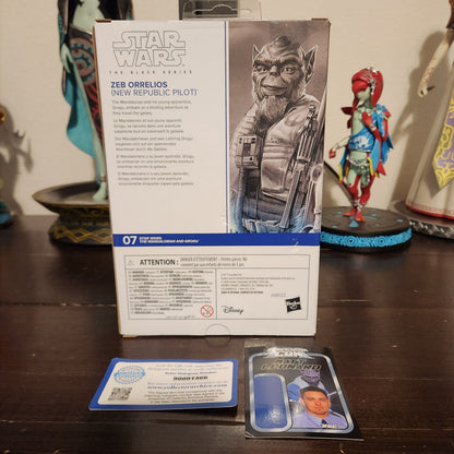 Star Wars: The Black Series Zeb Orrelios First Edition Signed by Matt Leonard COA Hasbro