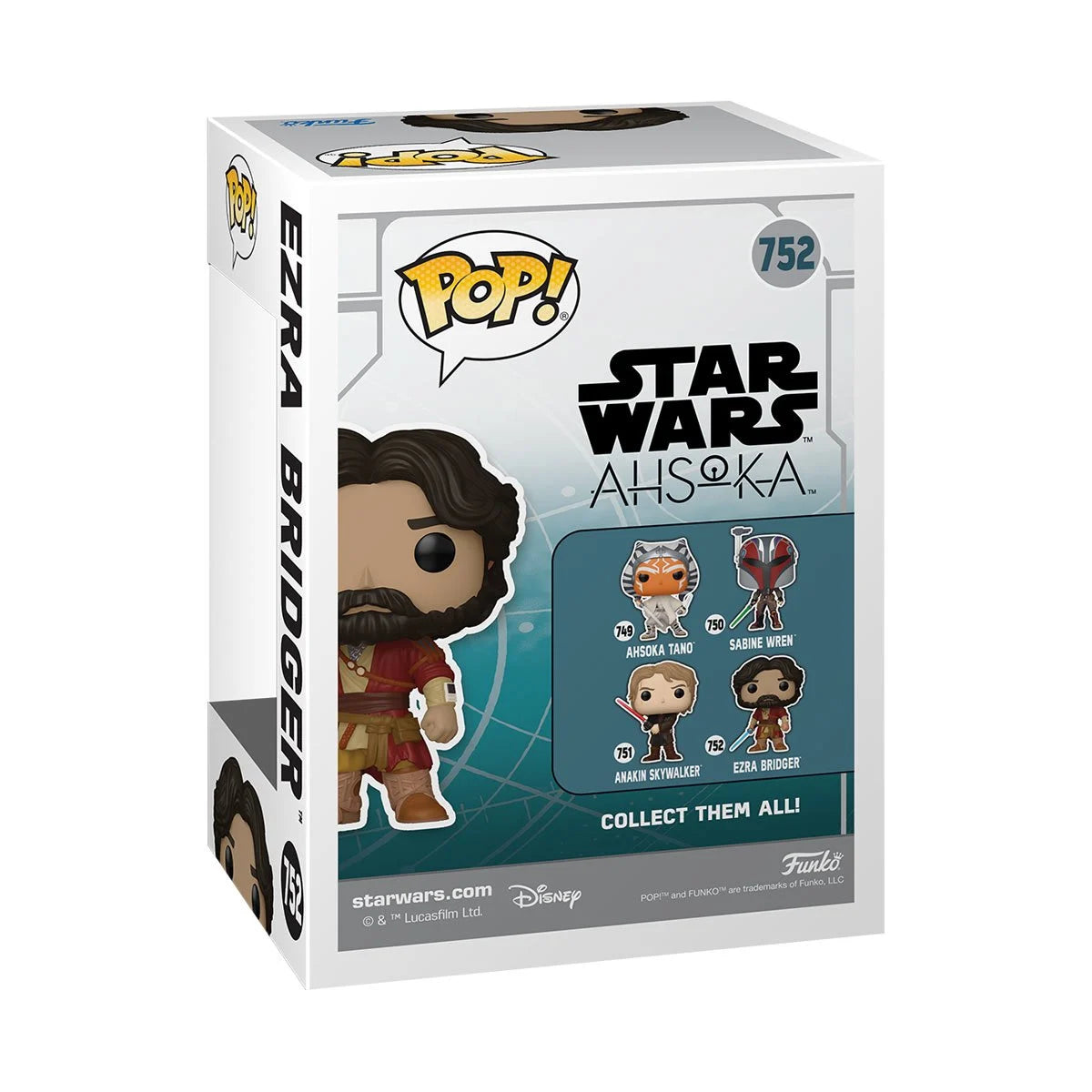 Star Wars: Ahsoka Series 3 Ezra Bridger Funko Pop! Vinyl Figure #752 Funko