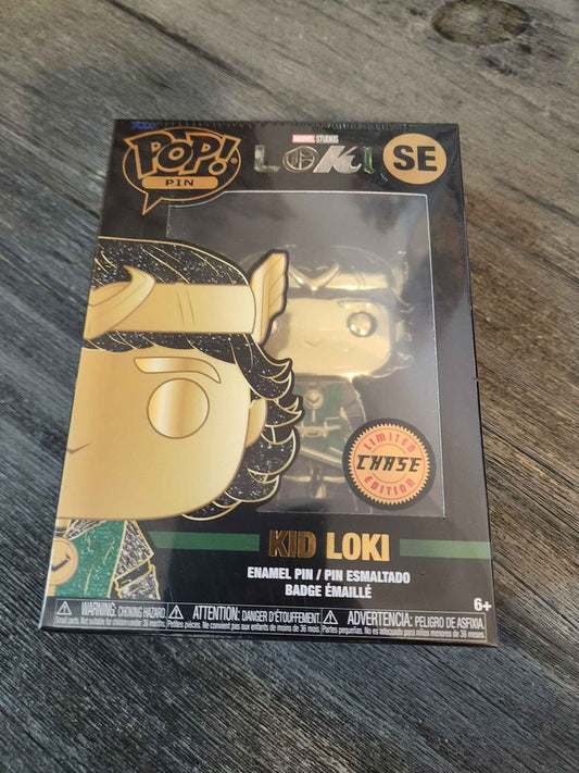 Funko PoP Pin Marvel Kid Loki CHASE Funko