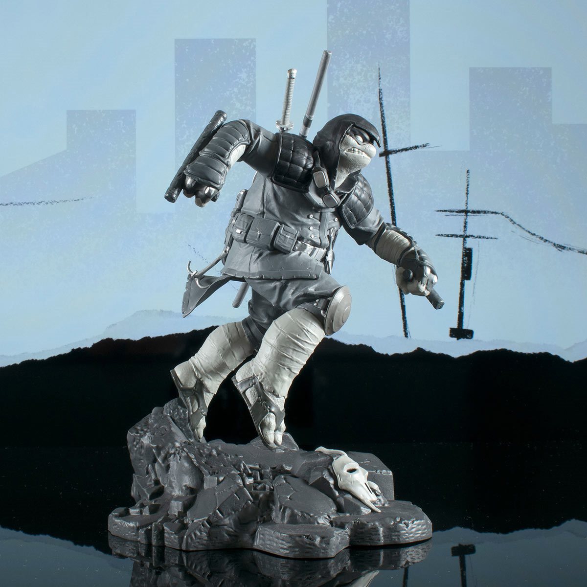 Teenage Mutant Ninja Turtles Gallery Last Ronin Black and White Variant Statue - Hyperdrive Collector Zone