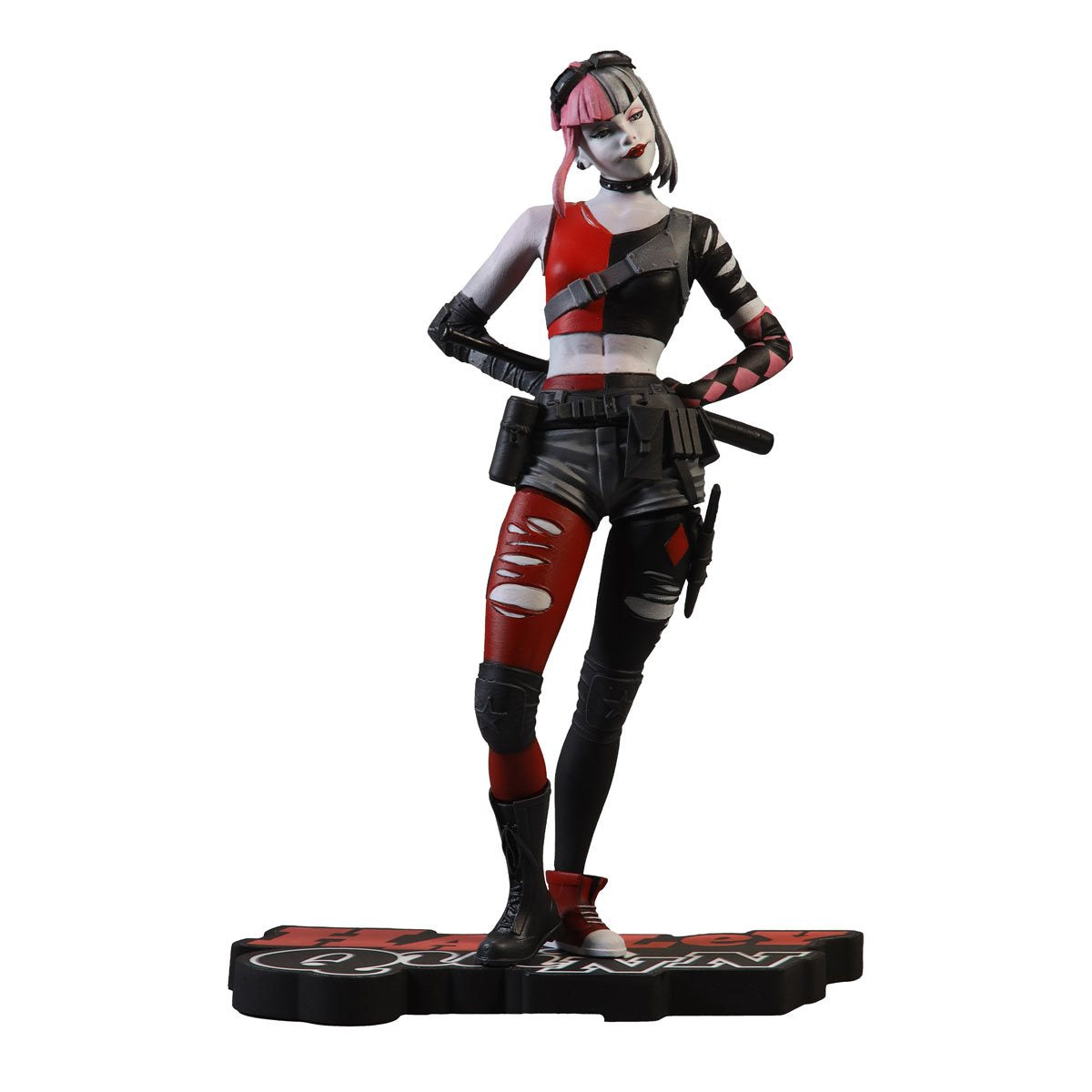 Harley Quinn Red, White, and Black by Simone Di Meo Resin 1:10 Scale Statue ~ Pre-Order - Hyperdrive Collector Zone