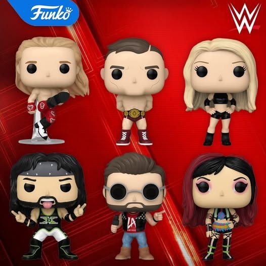 WWE Funko Pop! Vinyl Figure Wave 25 Set of 6