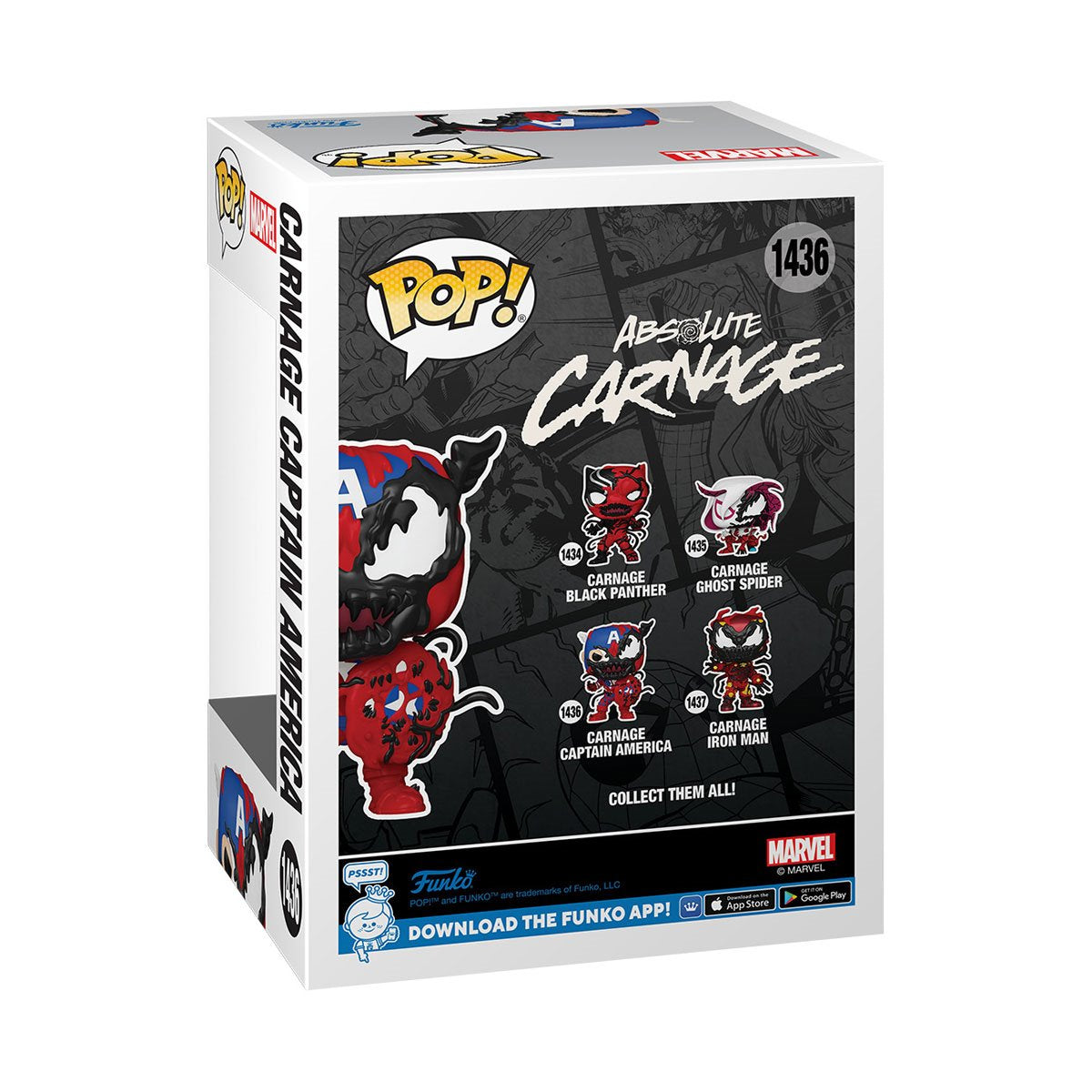 Marvel Carnage Captain America Funko Pop! Vinyl Figure #1436 Funko