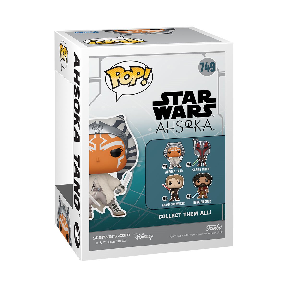 Star Wars: Ahsoka Series 3 Ahsoka Tano Funko Pop! Vinyl Figure #749 Funko