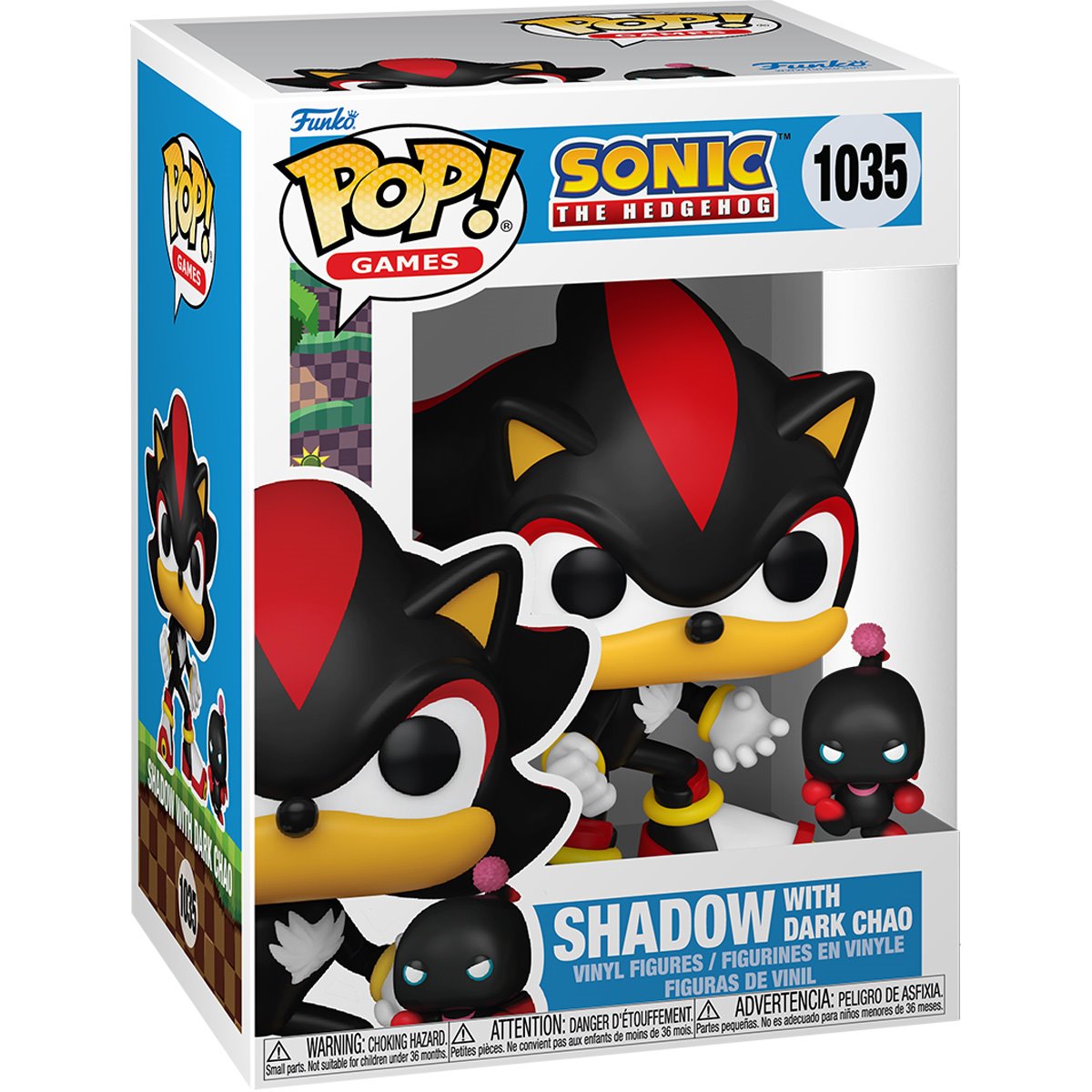 Sonic The Hedgehog Shadow Funko Pop! Vinyl Figure with Dark Chao Buddy Funko