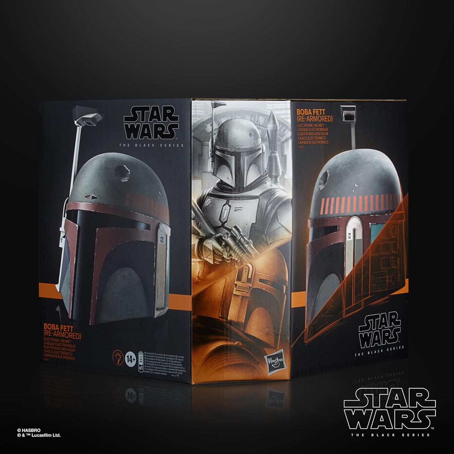 Star Wars The Black Series Boba Fett (Re-Armored) Premium Electronic Roleplay Helmet Hasbro