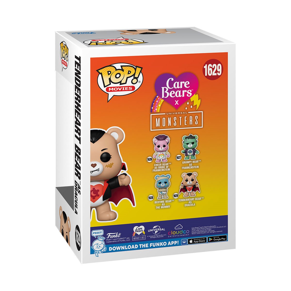 Universal Monsters x Care Bears Tender Heart Bear as Dracula Funko Pop! Vinyl Figure Funko