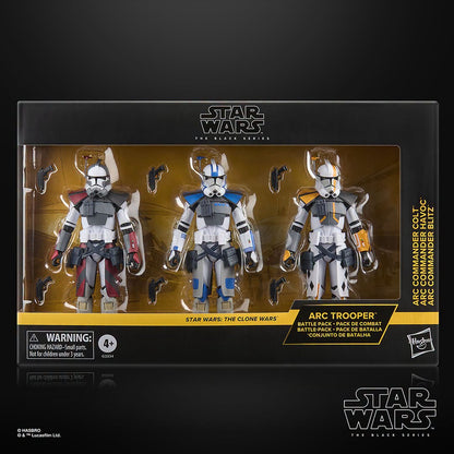 Star Wars The Black Series ARC Trooper 6-Inch Action Figure 3-Pack Fan Channel Exclusive Hasbro