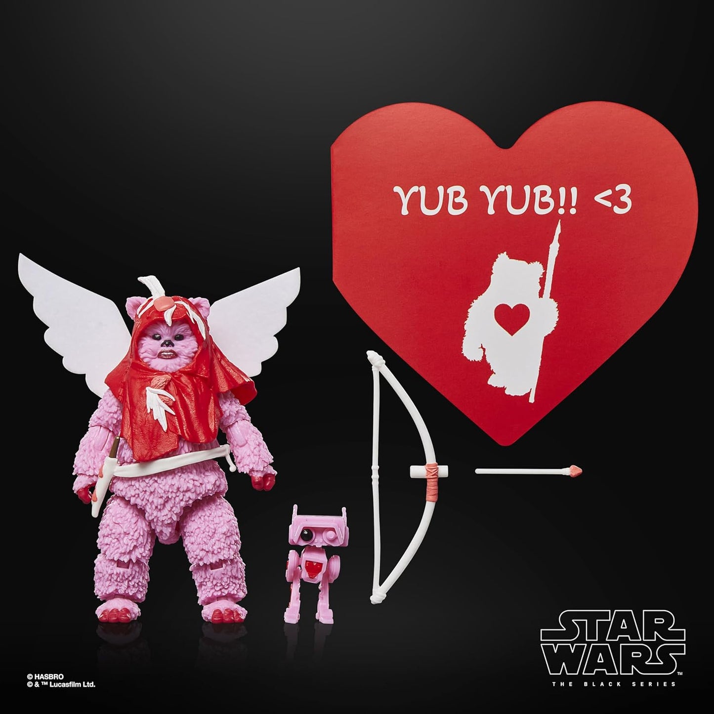 Star Wars The Black Series Ewok (Valentine’s Day Edition), 6-Inch Action Figure Hasbro