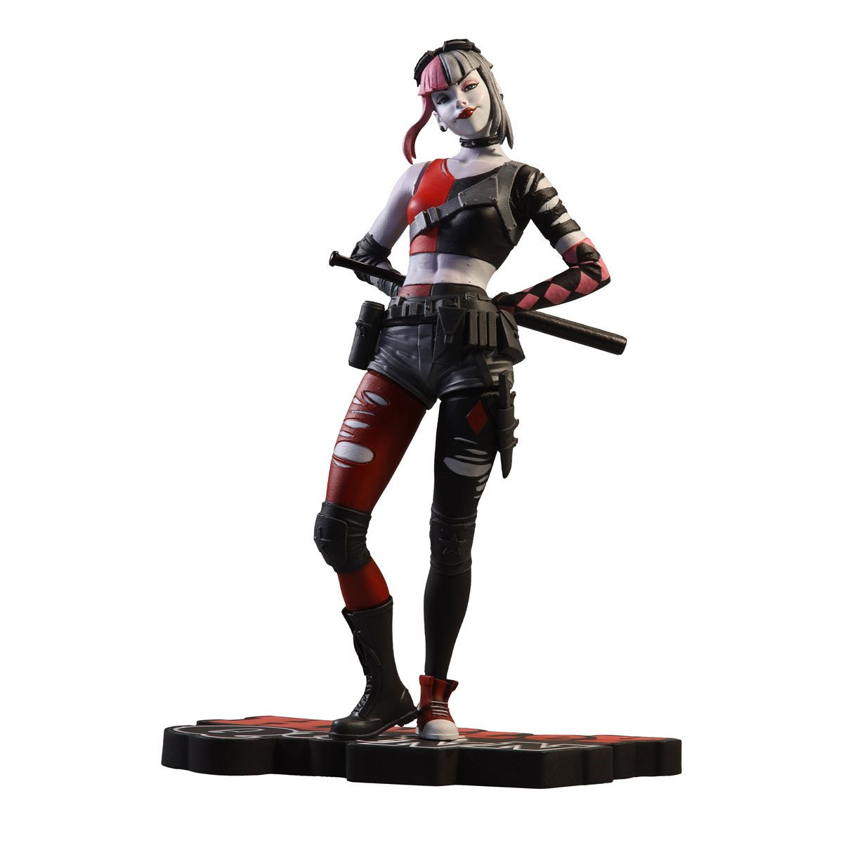 Harley Quinn Red, White, and Black by Simone Di Meo Resin 1:10 Scale Statue ~ Pre-Order - Hyperdrive Collector Zone