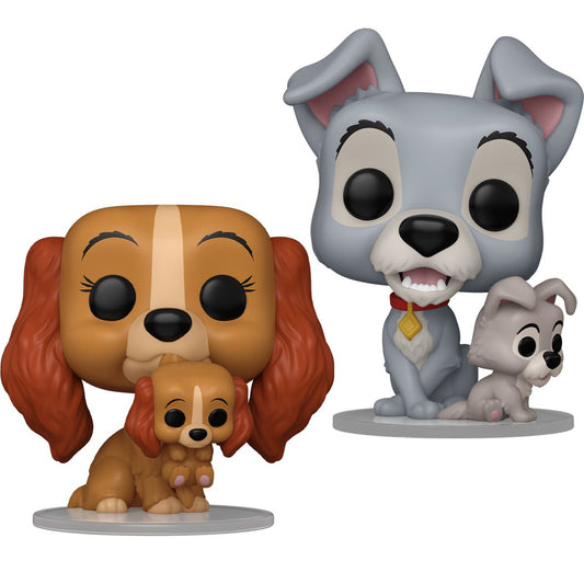 Lady and the Tramp 70th Anniversary Funko Pop! Vinyl Figure Set of 2