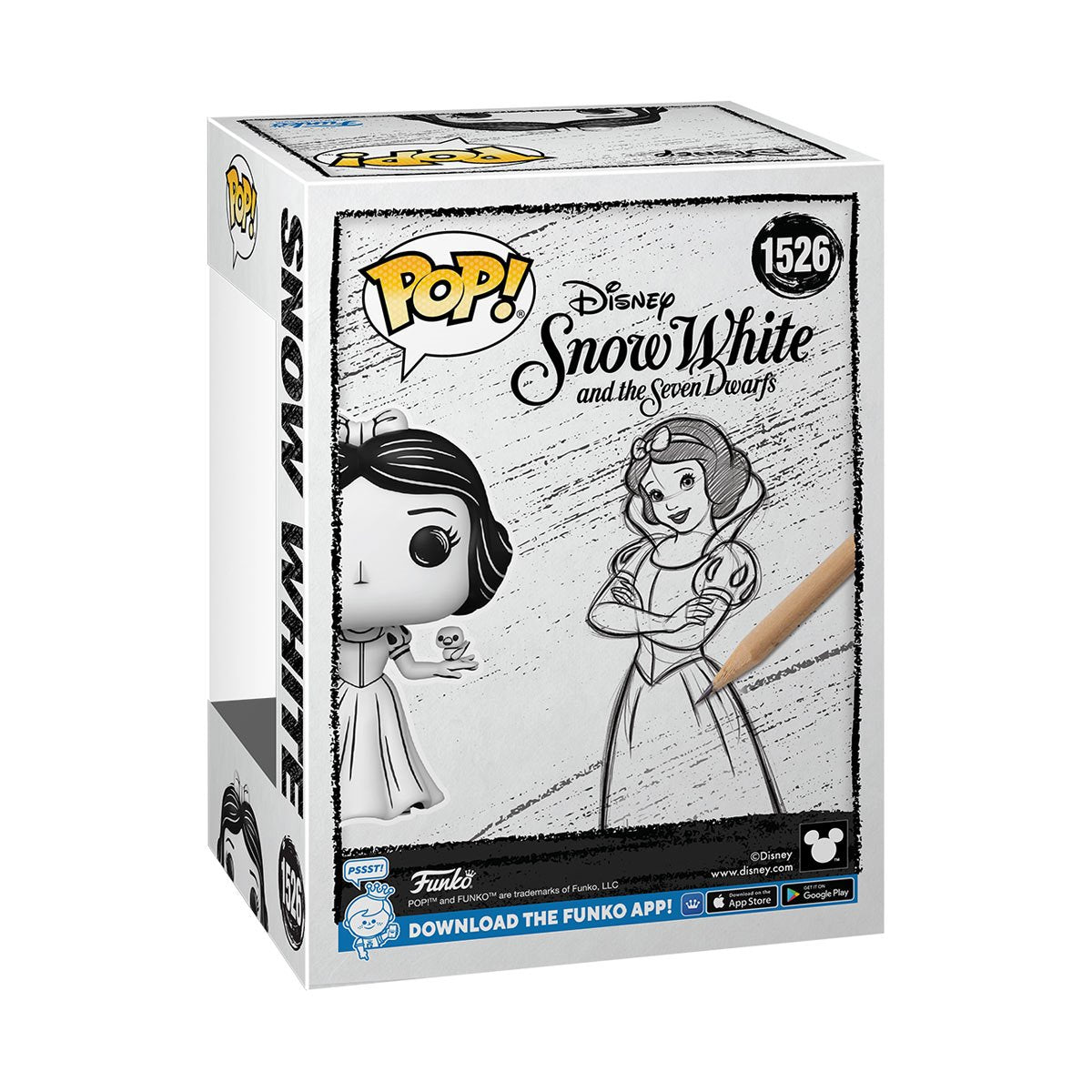 Disney Sketched Snow White Funko Pop! Vinyl Figure #1526 Funko