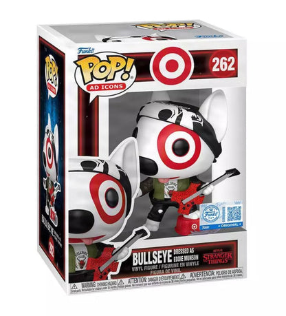Ad Icons Target Bullseye Dressed as Eddie Munson Funko PoP Vinyl Figure Exclusive #262 *NOT MINT* Funko