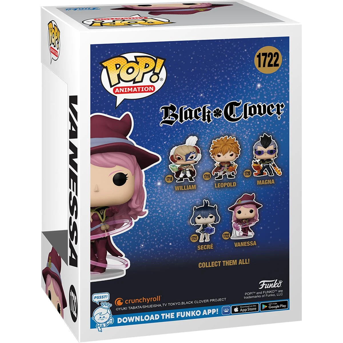 Black Clover Vanessa Funko Pop! Vinyl Figure #1722 Funko