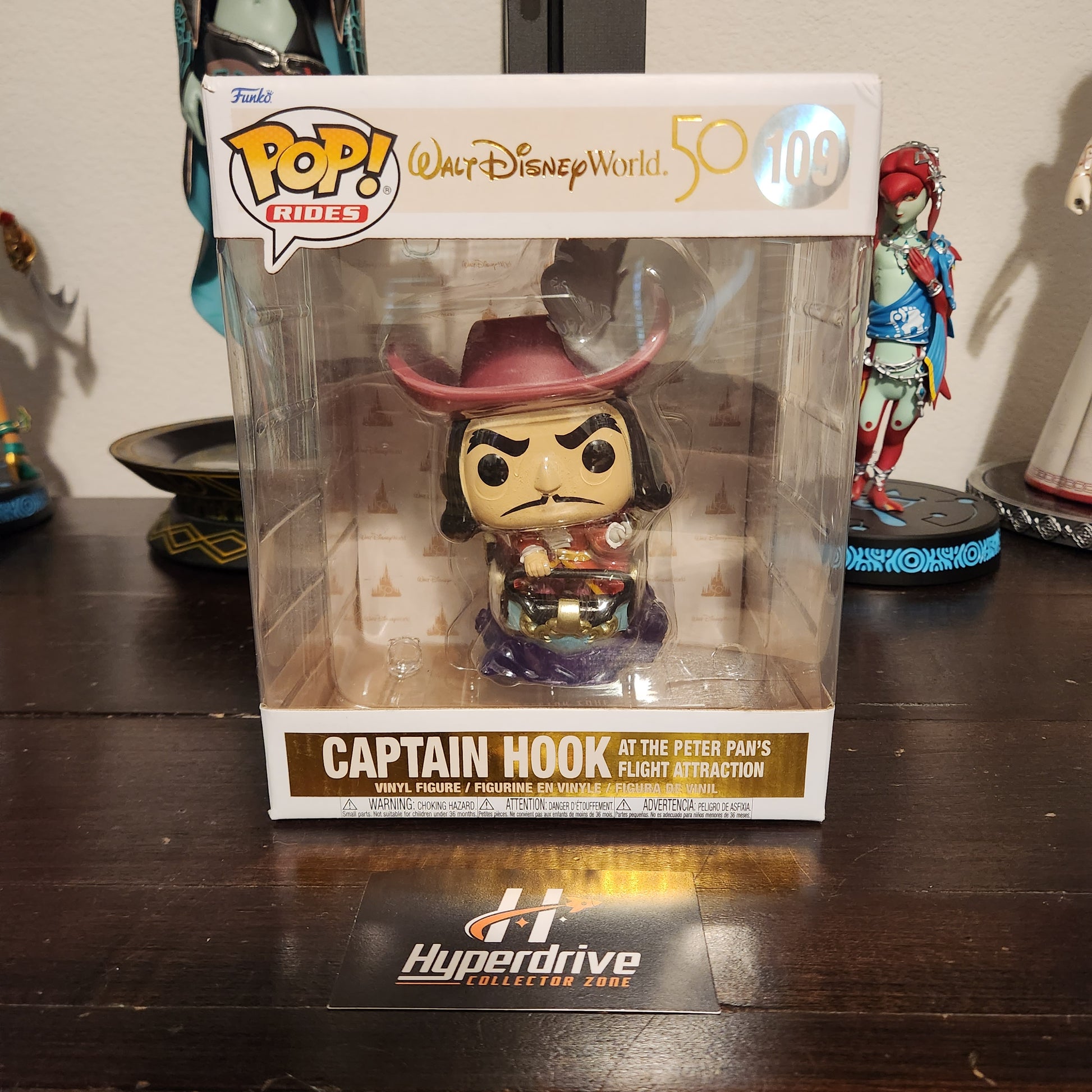 Disney Captain Hook at the Peter Pan's Flight Attraction Funko PoP Vinyl Figure #109