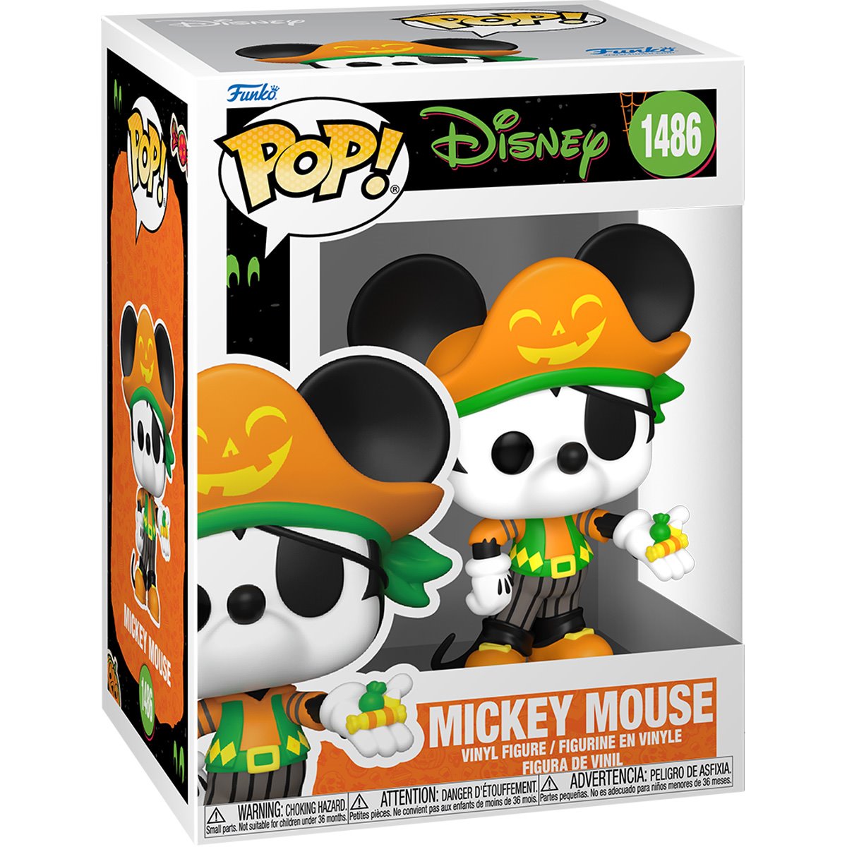 Disney Halloween 2024 Pirate Mickey Mouse Funko Pop! Vinyl Figure #1486 Funko