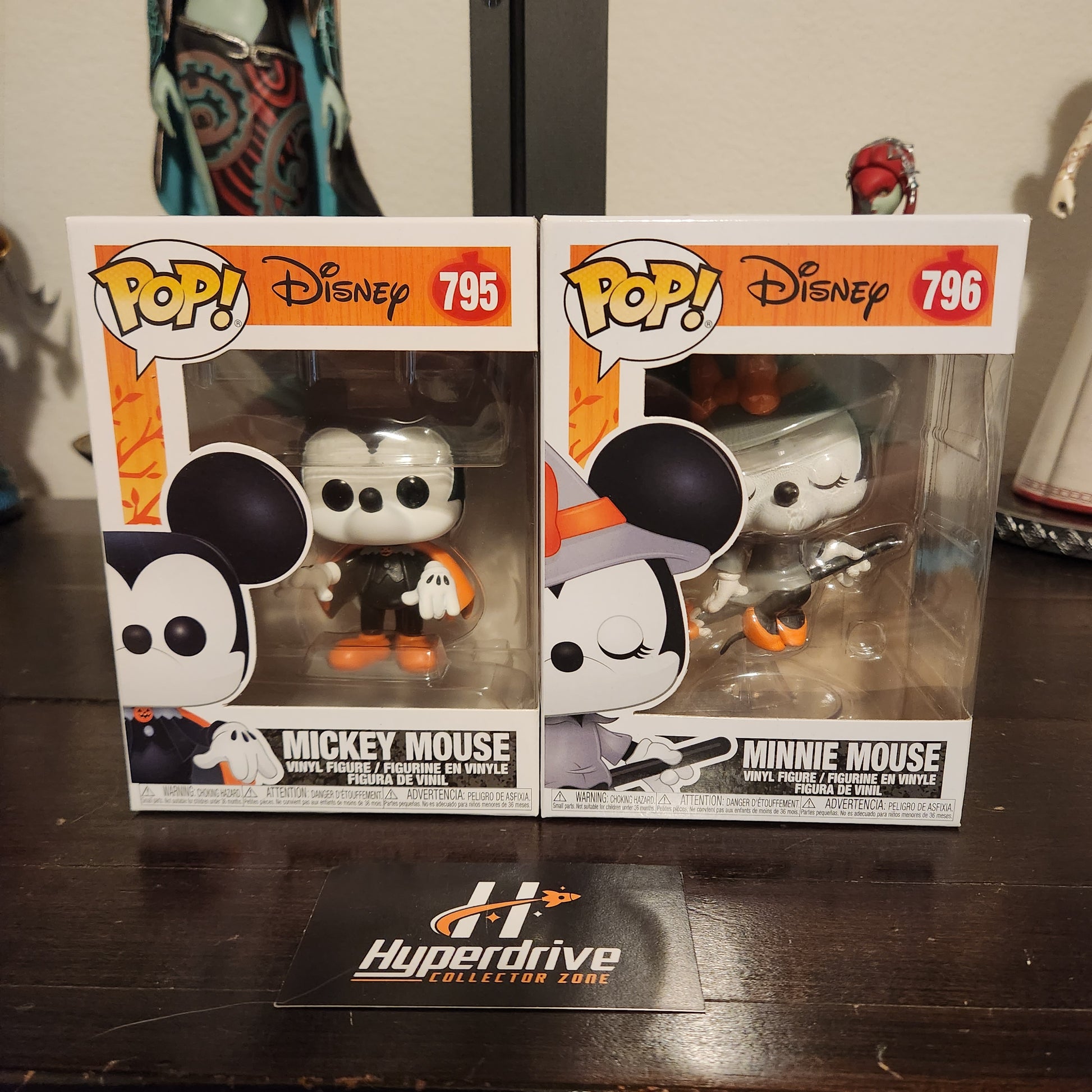 Disney Halloween Mickey & Minnie Mouse Funko Pop! Vinyl Figure Bundle