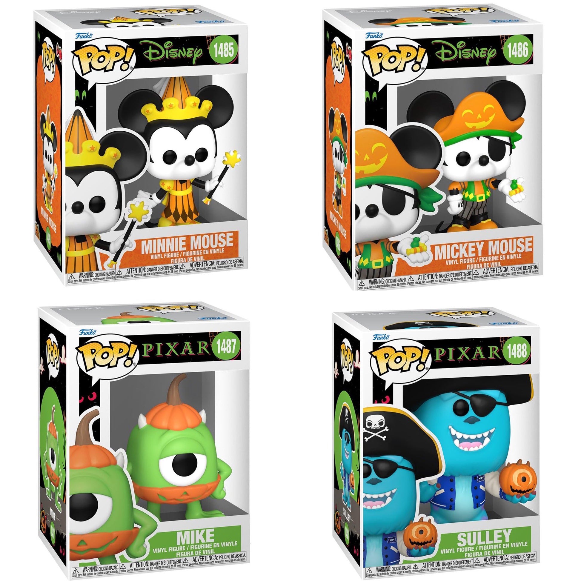 Disney & Pixar Halloween Funko Pop! Vinyl Figure Bundle Funko