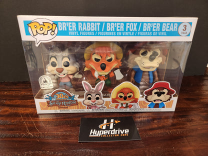 Disney Splash Mountain Br'er Rabbit / Br'er Fox / Br'er Bear Funko PoP! 3 Pack Funko