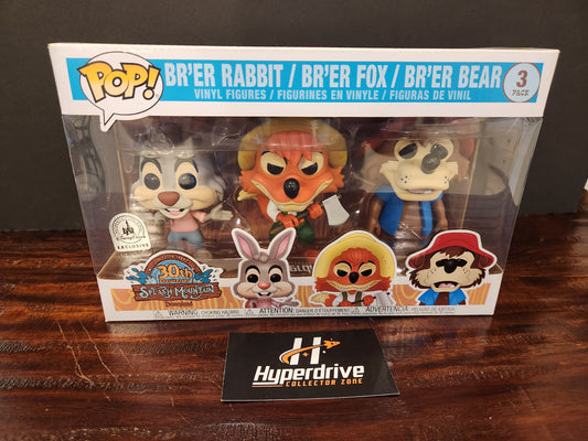 Disney Splash Mountain Br'er Rabbit / Br'er Fox / Br'er Bear Funko PoP! 3 Pack Funko