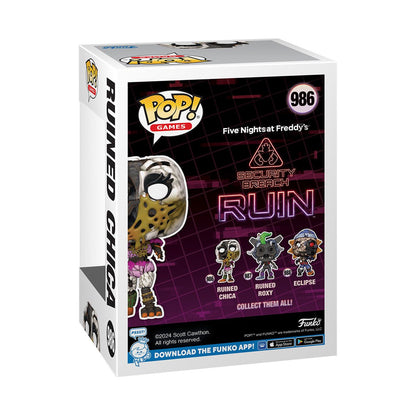 Five Nights at Freddy's: Security Breach - Ruin Ruined Chica Funko Pop! Vinyl Figure #986 Funko