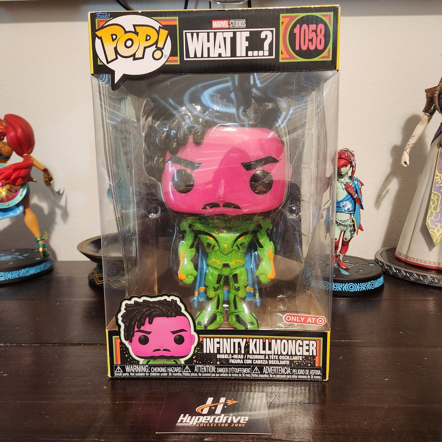 Funko PoP Marvel What If...? Infinity Killmonger 10 Inch Blacklight Funko