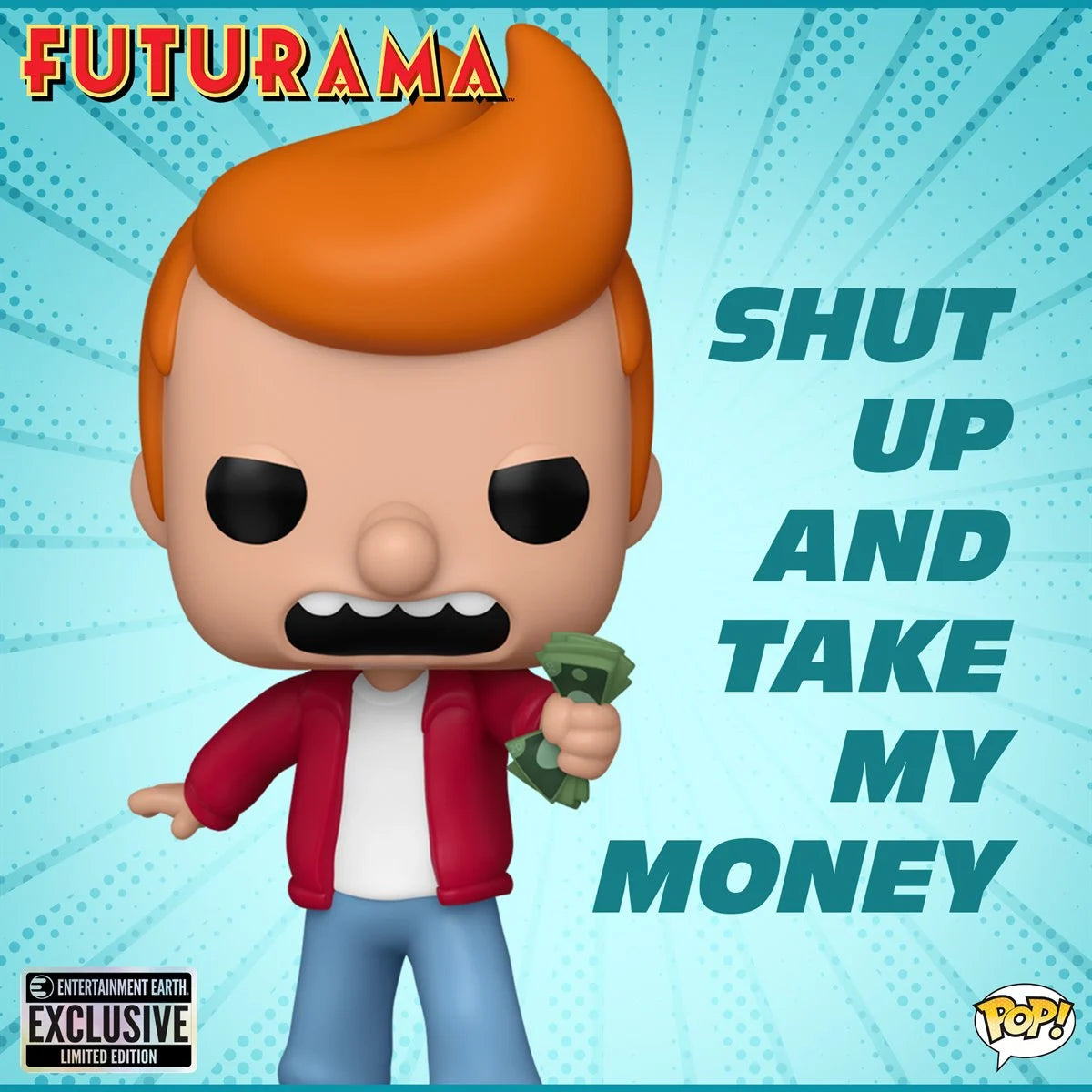 Futurama Philip J. Fry Meme Funko Pop! Vinyl Figure #1782 - Entertainment Earth Exclusive Funko