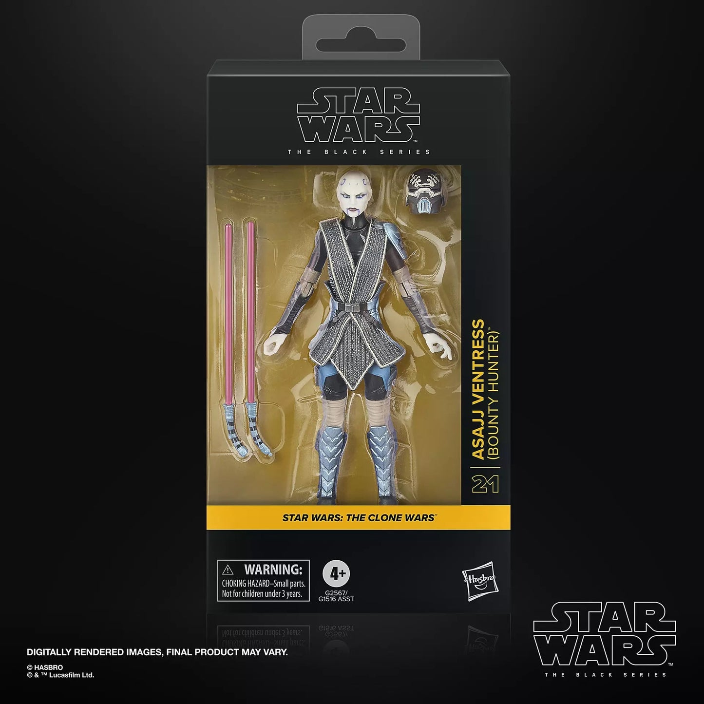 Star Wars The Black Series Asajj Ventress (Bounty Hunter) 6-Inch Action Figure Hasbro