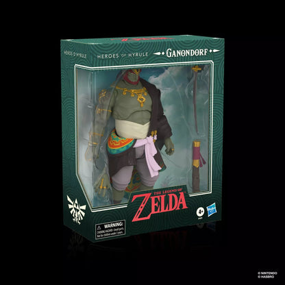The Legend of Zelda Heroes of Hyrule TOTK Deluxe Ganondorf Action Figure Hasbro