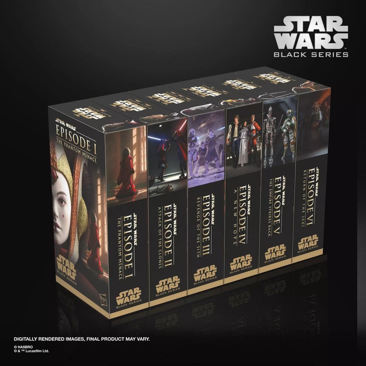 Star Wars Black Series Saga Collection Multipack of 6 PRE-ORDER Hasbro