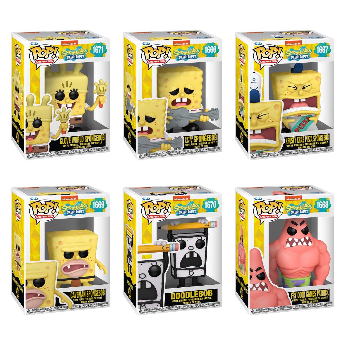 SpongeBob SquarePants 25th Anniversary Funko Pop! Vinyl Figure Bundle Funko