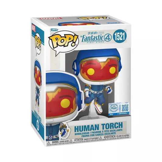 Marvel Fantastic Four Human Torch Funko Pop! Vinyl Figure #1521 Exclusive Funko
