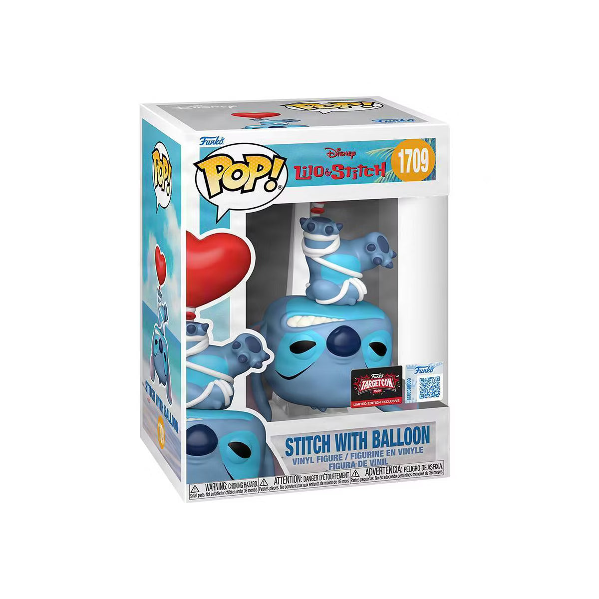 Disney Lilo & Stitch: Stitch With Balloon Limited Edition Exclusive Vinyl Figure #1709 Funko