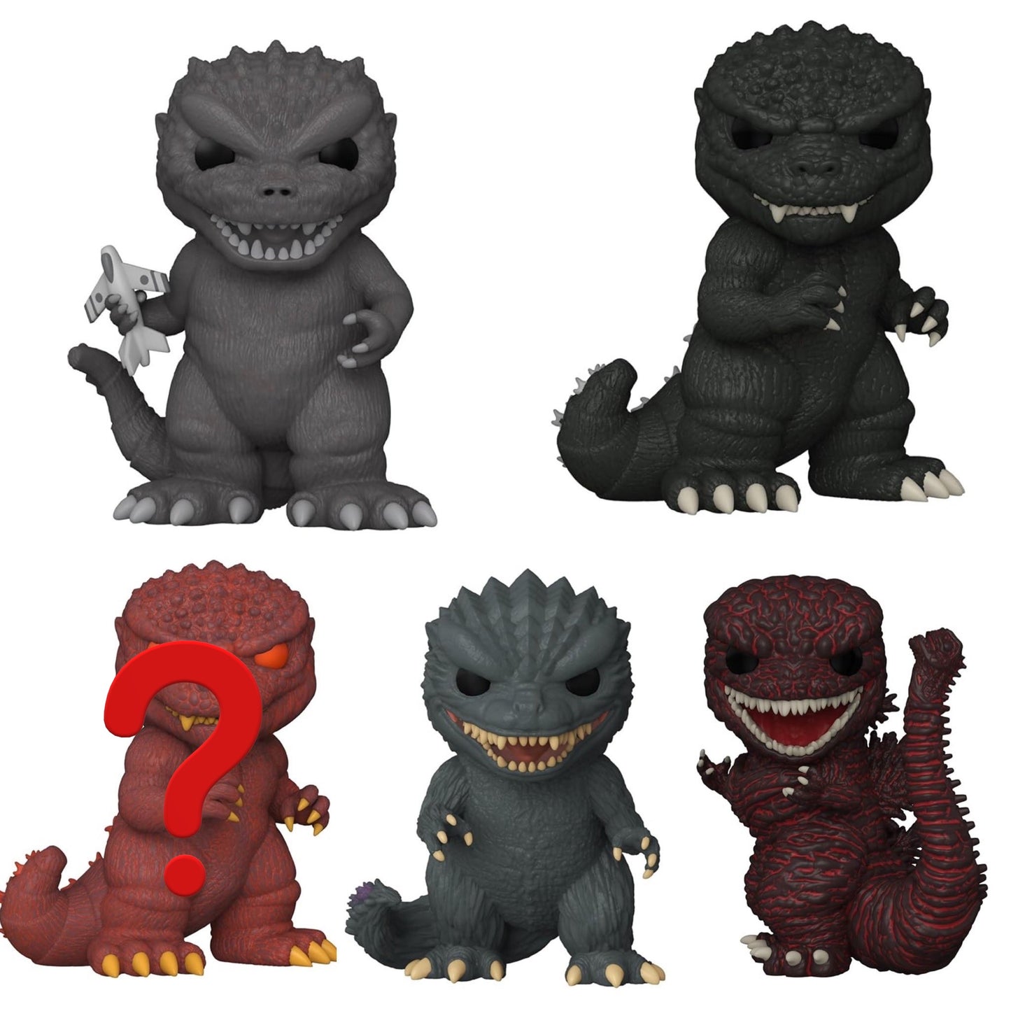 Godzilla 70th Anniversary Funko Pop! Vinyl Figure Bundle (Chance of Chase Add-on) Funko