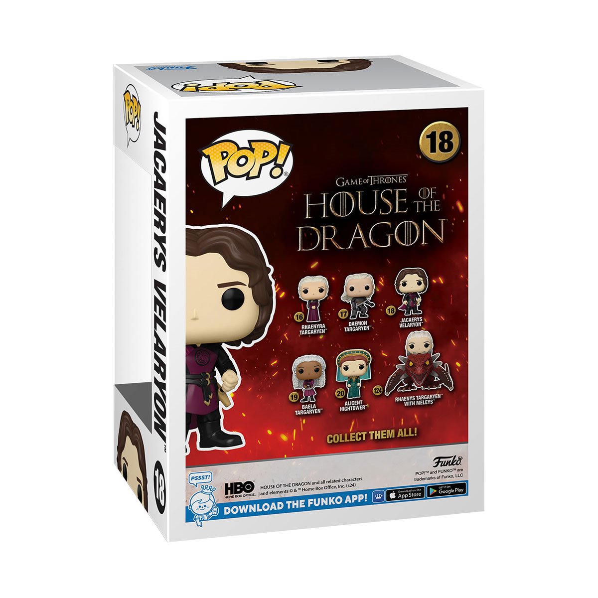 House of the Dragon Jacaerys Velaryon Funko Pop! Vinyl Figure #18 Funko