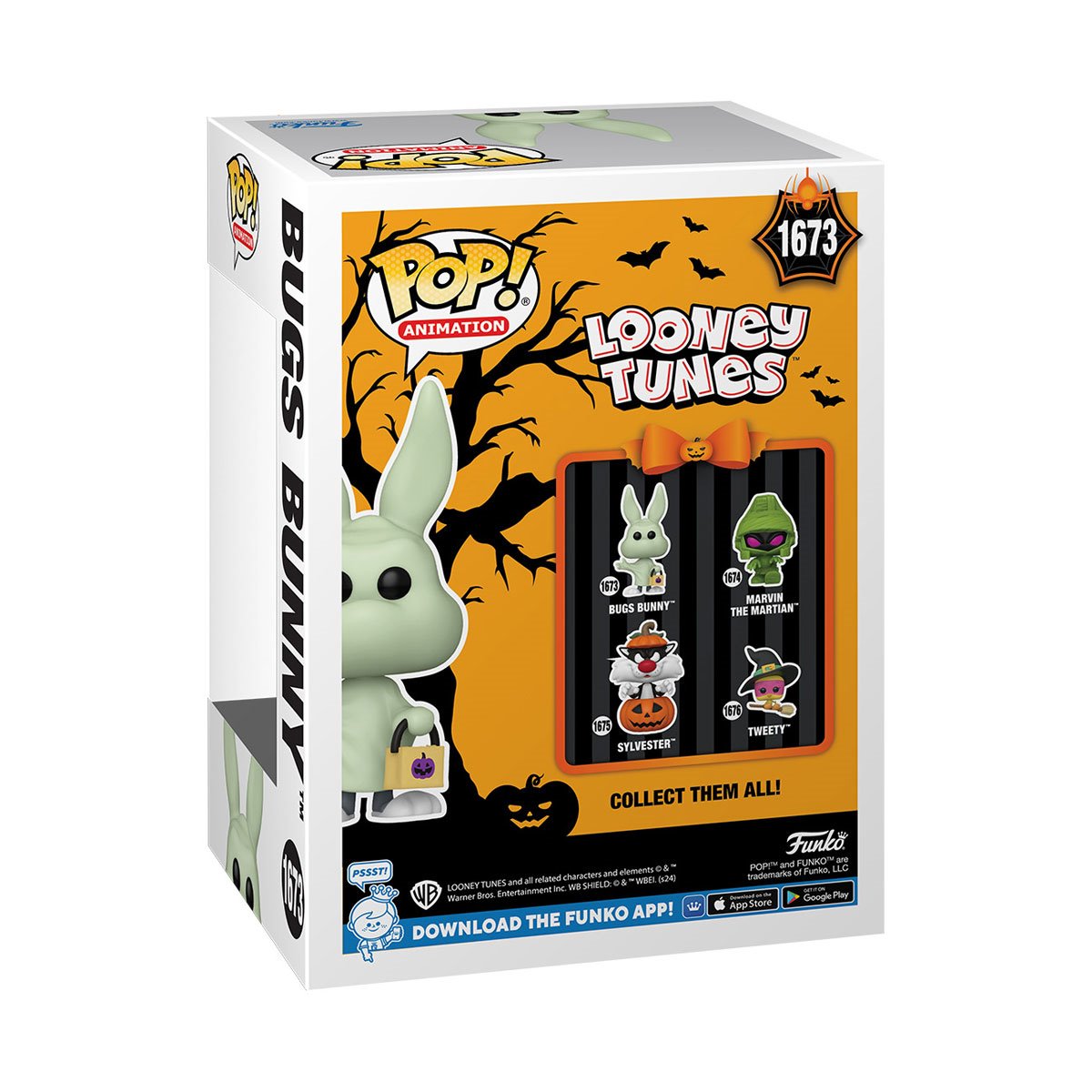 Looney Tunes Halloween Bugs Bunny (Ghost) Funko Pop! Vinyl Figure #1673 Funko