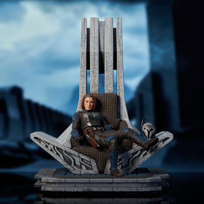 Star Wars Premier Collection Mandalorian Bo-Katan on Throne Statue Gentle Giant