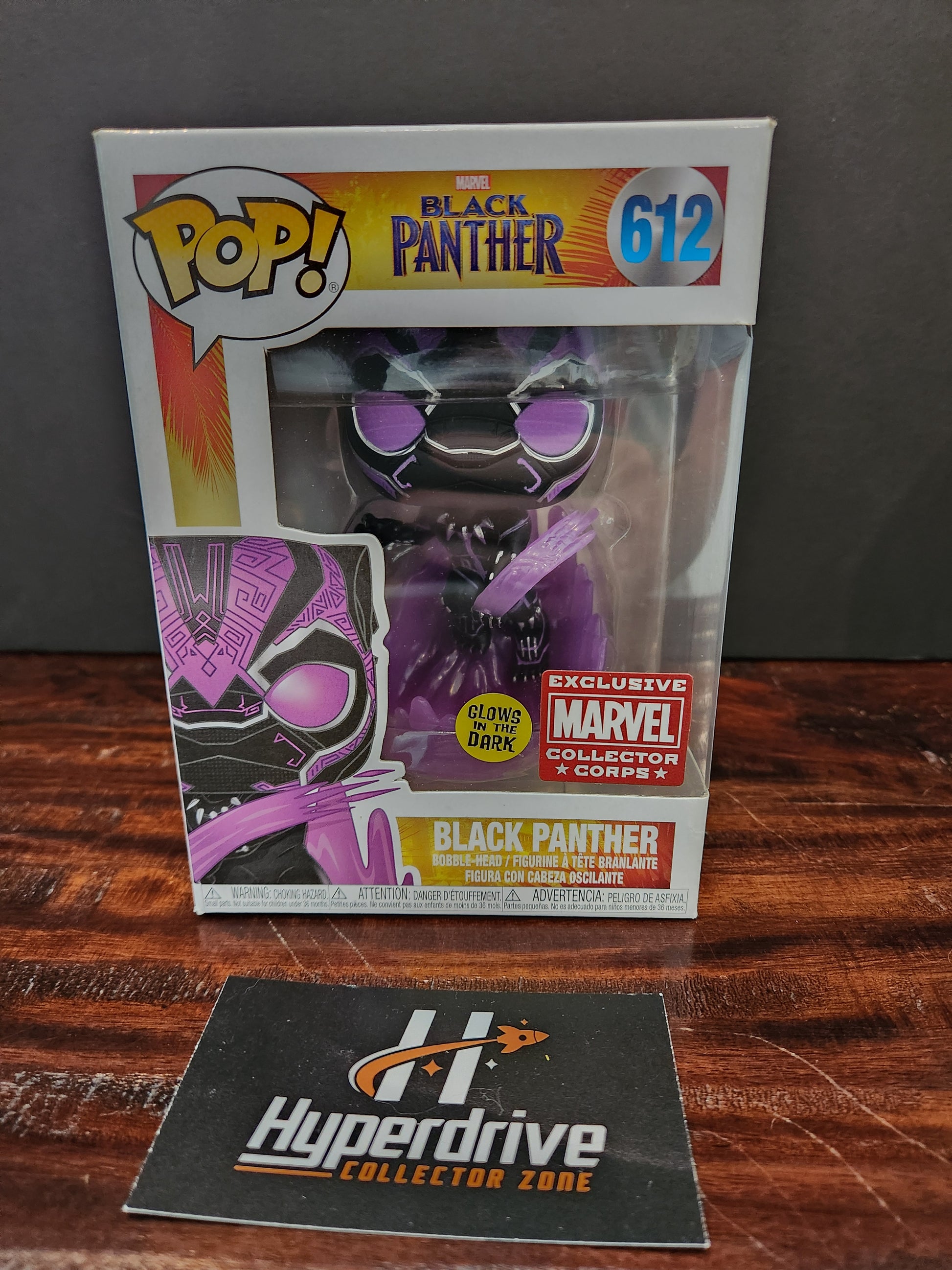 Marvel Black Panther Funko PoP! Vinyl Figure Glow in the Dark Exclusive Funko