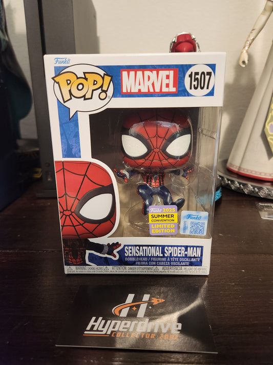 Marvel Sensational Spider-Man Funko Pop! Vinyl Figure #1507- 2025 Summer Convention Exclusive (Copy)