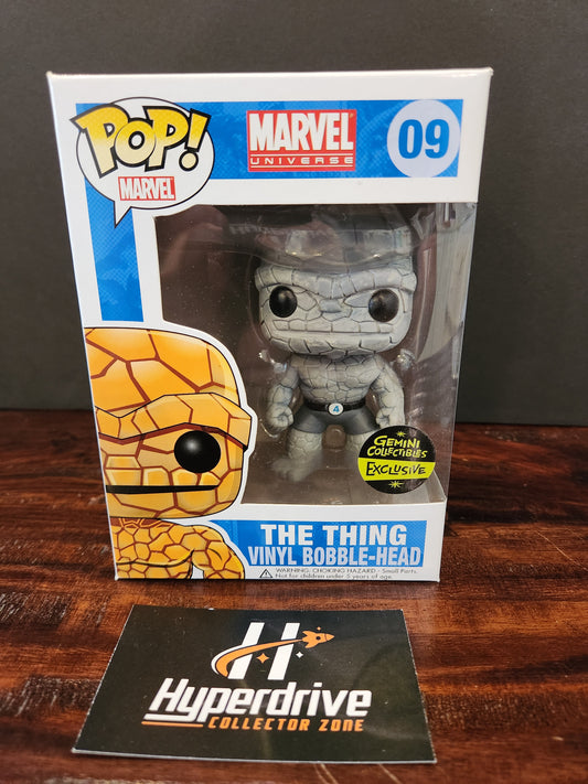 Marvel The Thing (Black & White) Funko PoP! Vinyl Figure #09 Gemini Collectibles Exclusive Funko