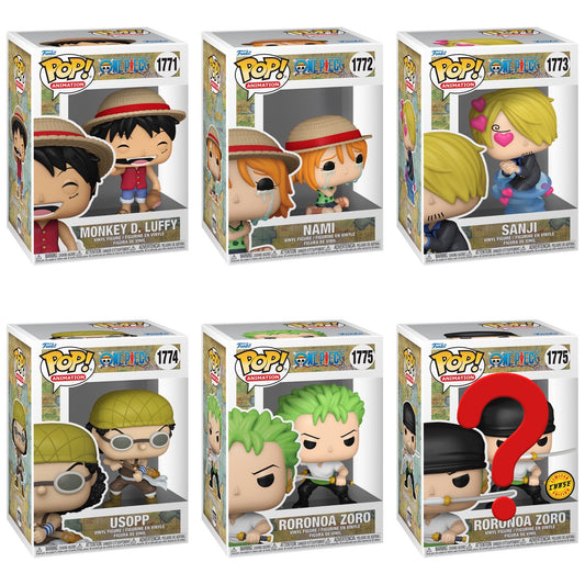 One Piece Wave 9 Funko Pop! Vinyl Figure Bundle (Chance of Chase Add-on) Funko