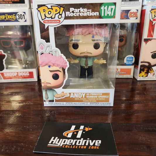 Parks and Recreation Andy as Princess Rainbow Sparkle Funko Pop! Vinyl Figure #1147