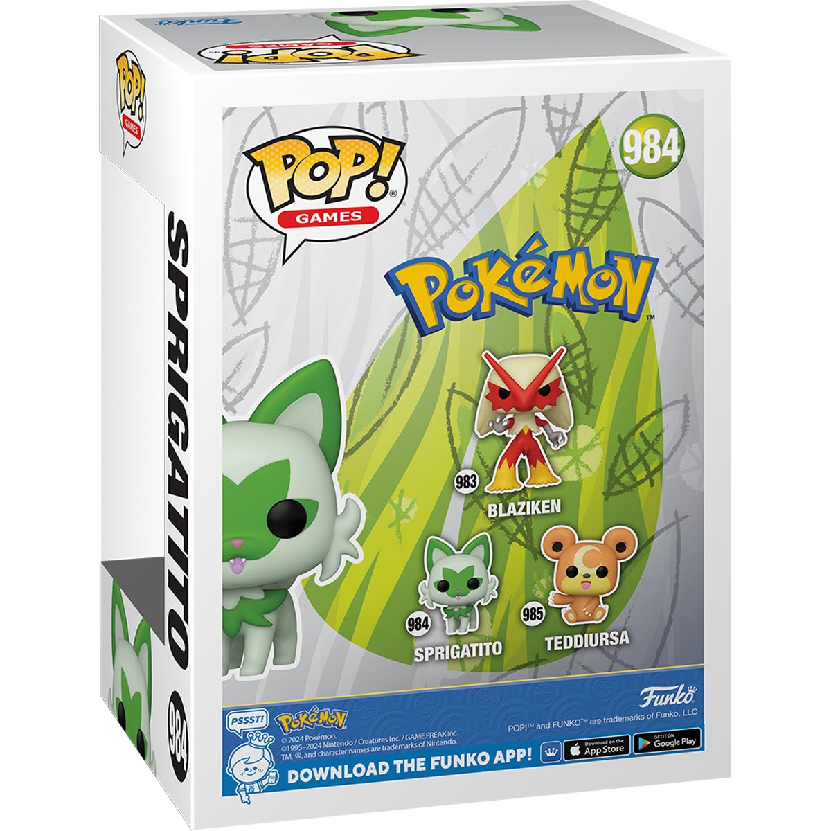 Pokemon Sprigatito Funko Pop! Vinyl Figure #984 Funko