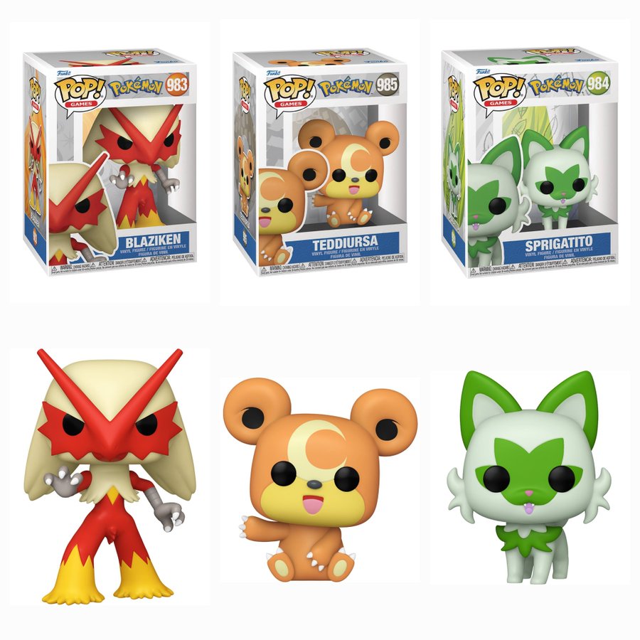 Pokemon Wave 16 Funko Pop! Vinyl Figure Bundle Funko