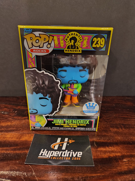 Rocks Jimi Hendrix Funko PoP! Vinyl Figure Blacklight Exclusive Funko