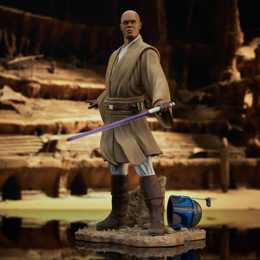 Star Wars: Attack of the Clones Mace Windu Premier Collection 1:7 Scale Statue Gentle Giant