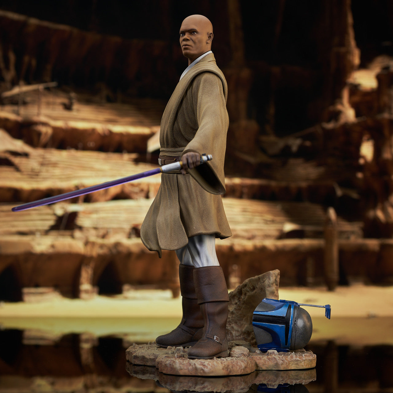 Star Wars: Attack of the Clones Mace Windu Premier Collection 1:7 Scale Statue Gentle Giant